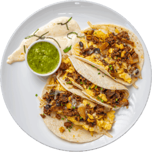 Chorizo and Egg breakfast Taco