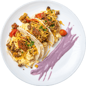 TexMex Beef and Egg Taco