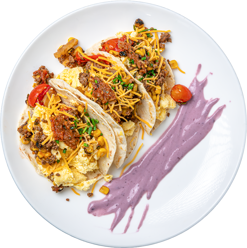 TexMex Beef and Egg Taco