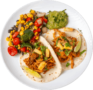 Alambre de Pollo Con Chorizo Taco