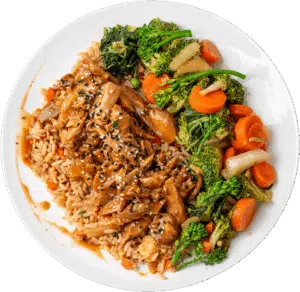 Korean BBQ And Kimchi Fried Rice