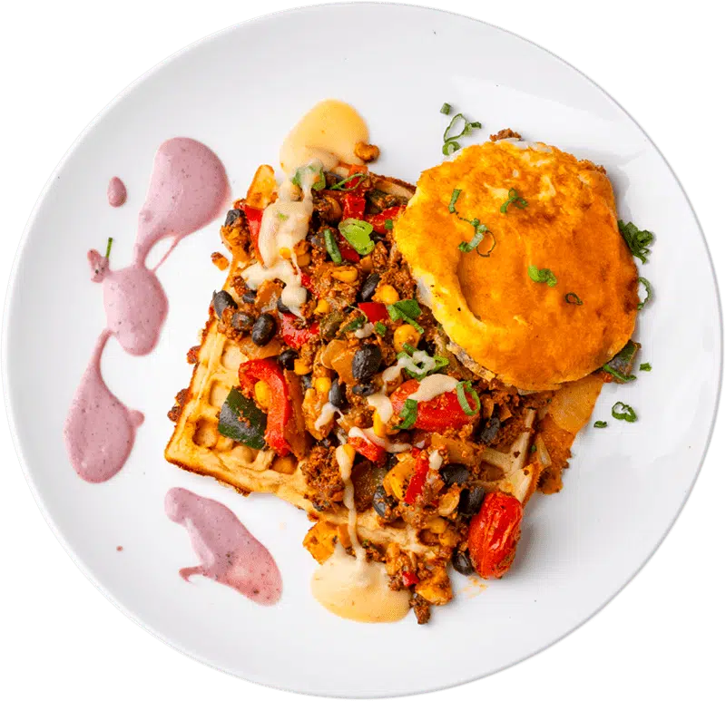 Pesto Parmesan Waffle