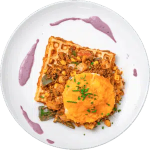 Cheddar Potato Waffle