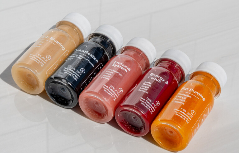 Cold-pressed shots that are substitutes to gluten-free meals.