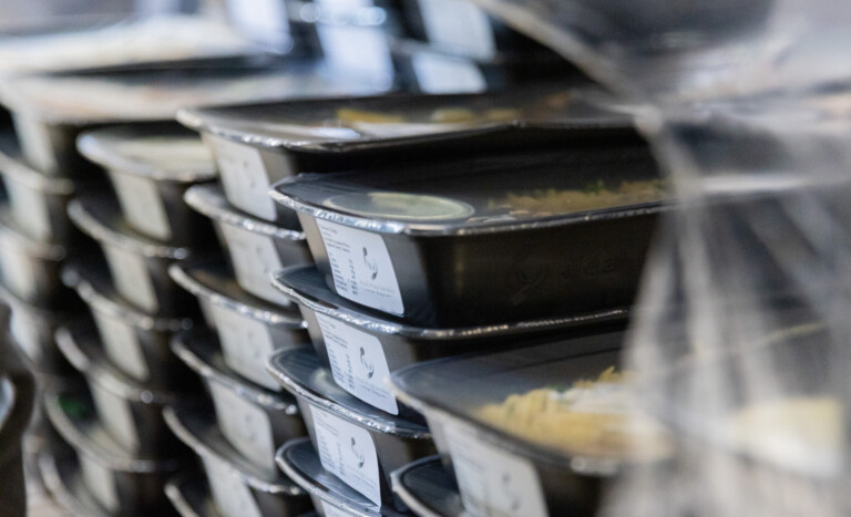 Packaged meals ready to go from meal prep delivery service in San Diego