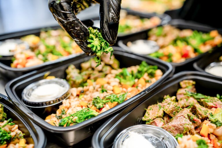 Vegan meal prep option.