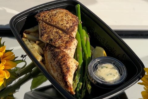 Balanced portioned meal prep delivery service in San Diego