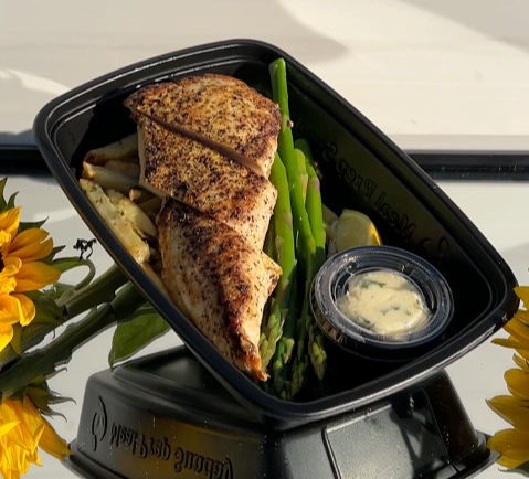 Balanced portioned meal prep delivery service in San Diego