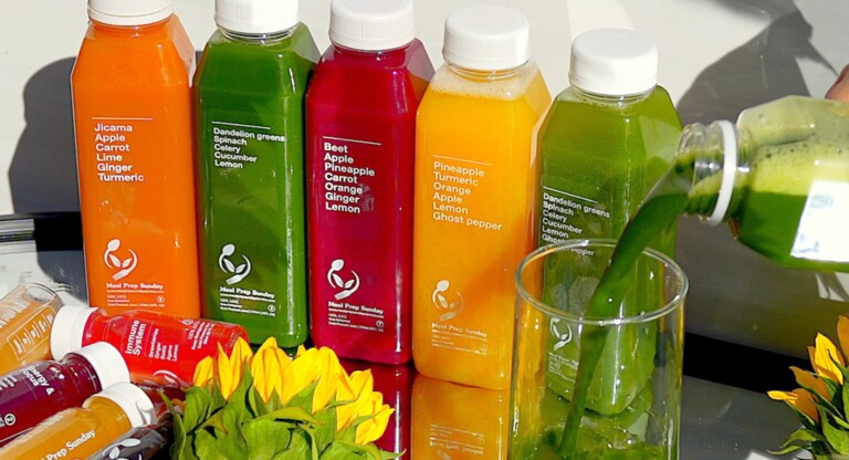 Fresh ingredients turned into cold pressed juices, making meal prep worth your time.
