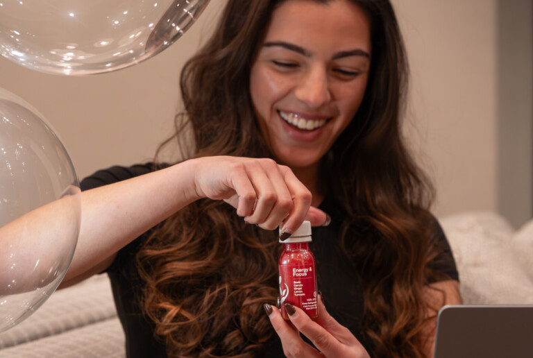 Increased focus and energy which juice shots help with weight loss.