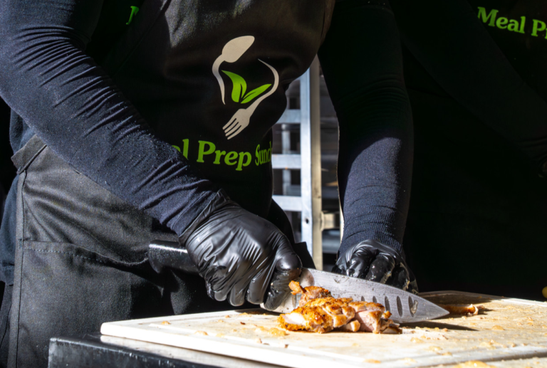 Like restaurants, food delivery services such as Meal Prep Sunday utilize in-house chefs.