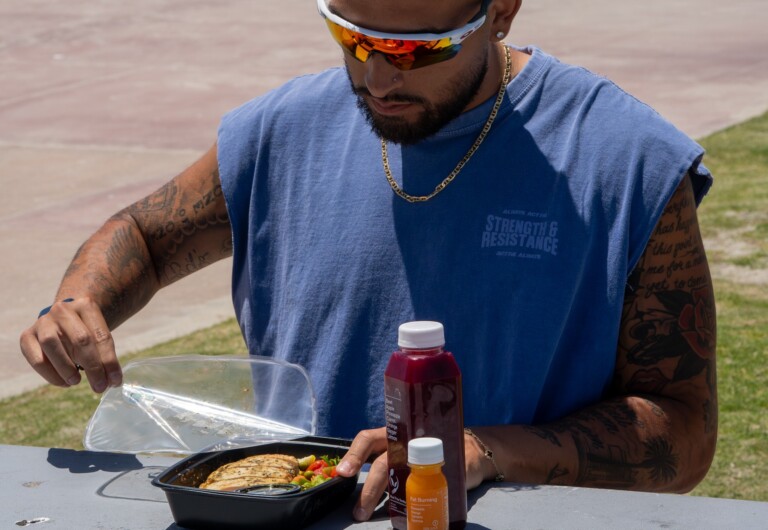 A full fitness system offered by apps and delivery apps provided by Meal Prep Sunday.
