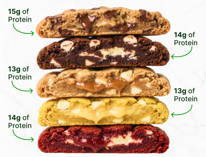 The introduction of a new source of snacking, Meal Prep Sunday's protein cookies for muscle-building.